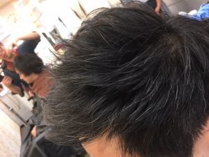 後ろから流す