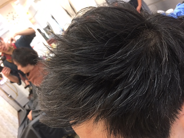 後ろから流す