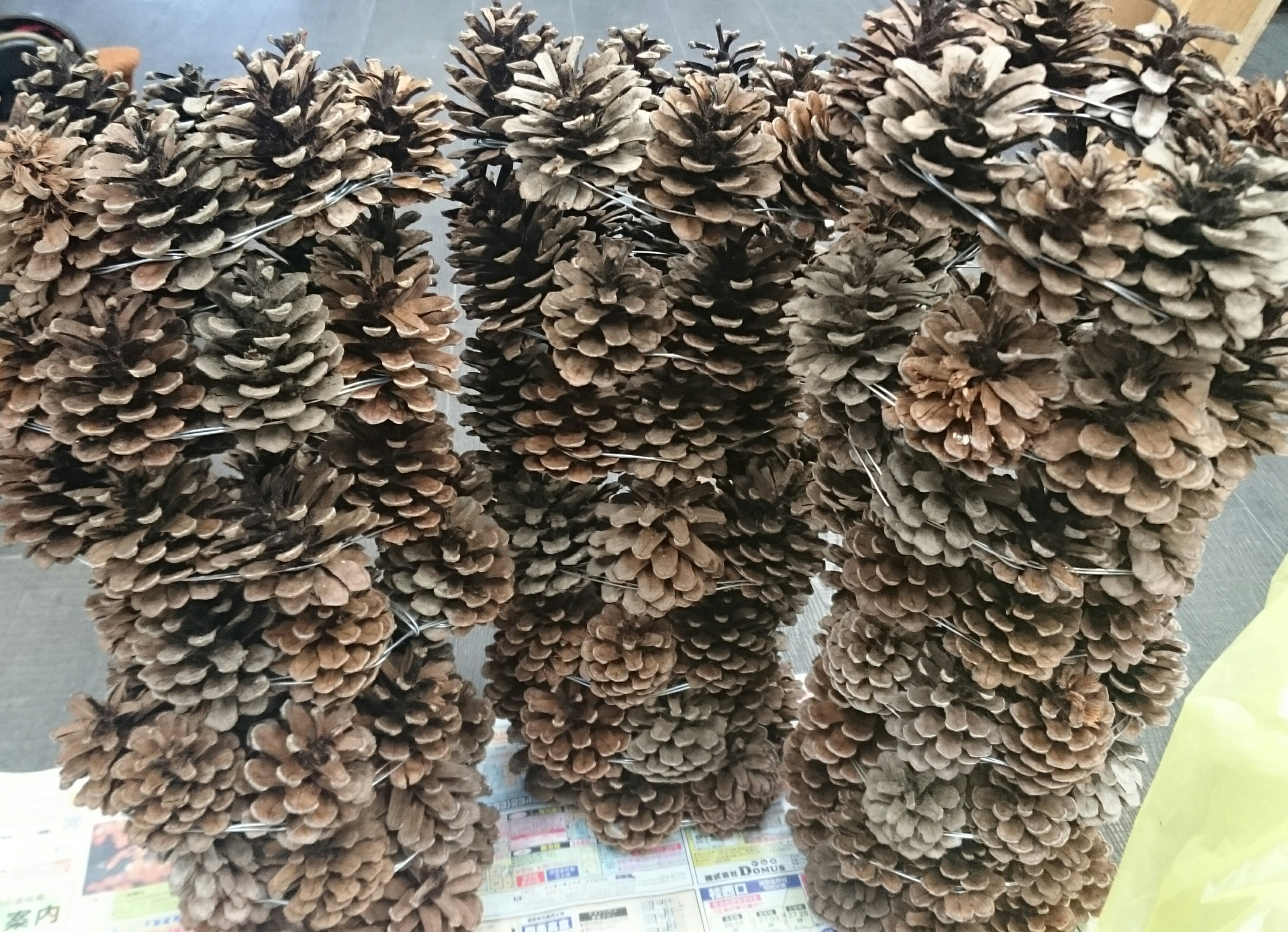 クリスマスリース 準備中