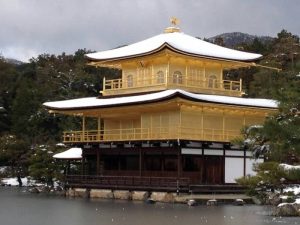 金閣寺 雪