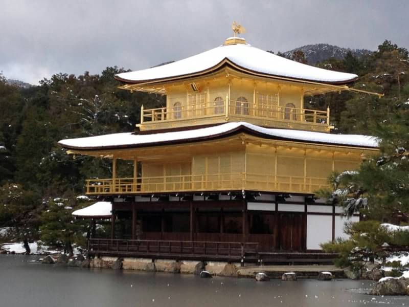 金閣寺 雪