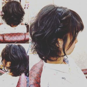 人生初 ボブパーマ