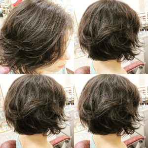 愛され カール ショートボブ