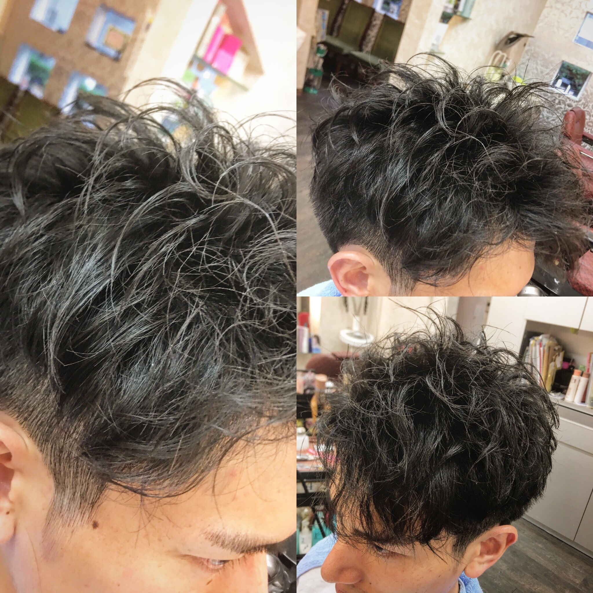 ツイスト アイロン ツーブロック