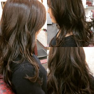オーガニック ロングヘア アイロン