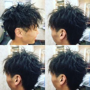 ツイストパーマ ストレートアイロン