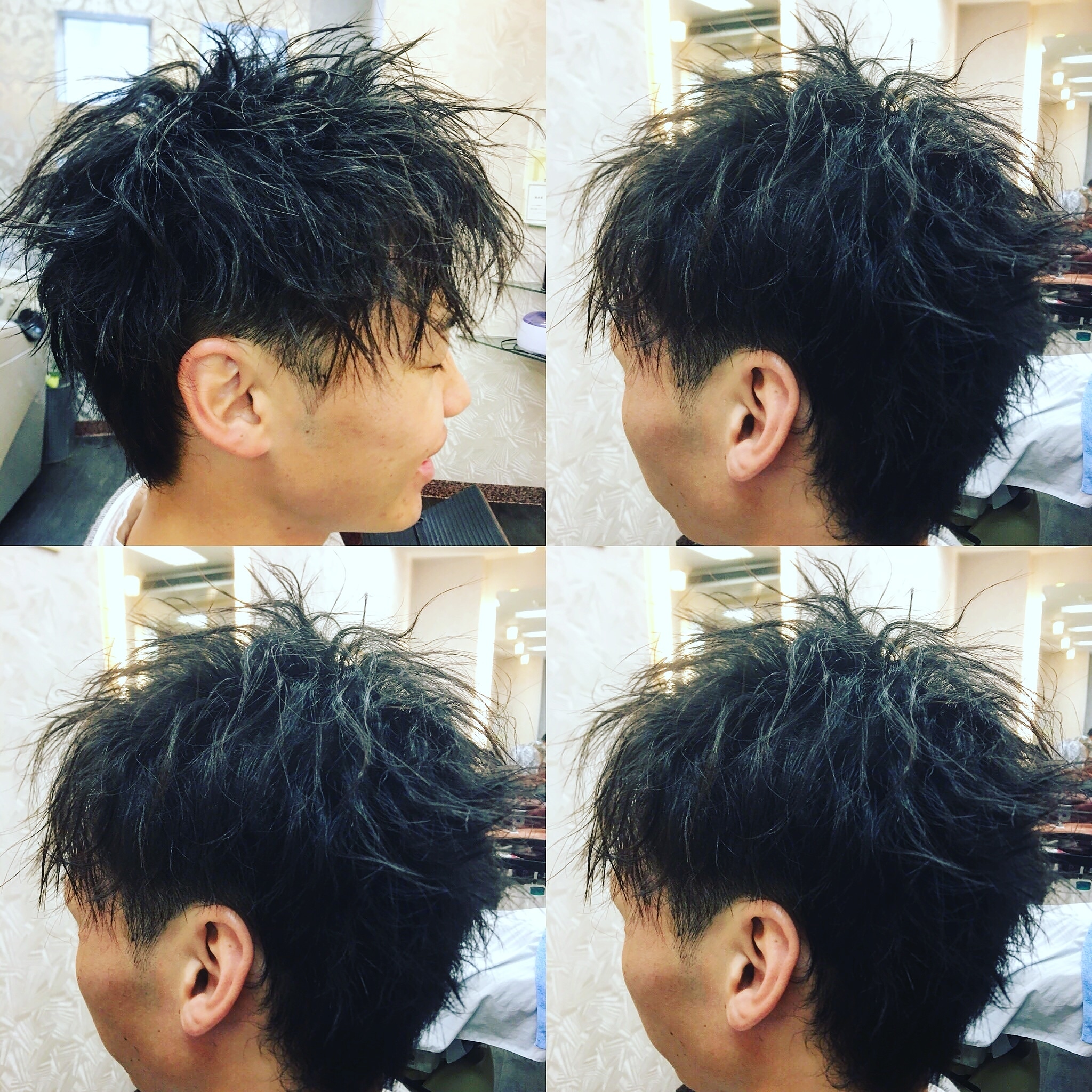 ツイストパーマ ストレートアイロン