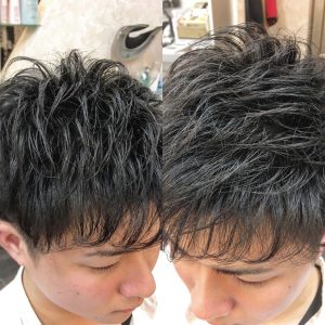 質感 メンズ ツーブロック