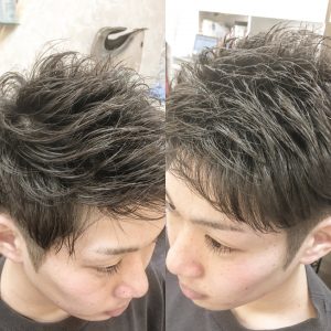 周り ツーブロック アイロンの