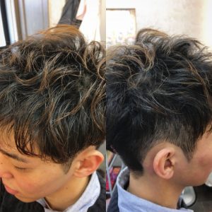 アイロン パーマ メンズ 周り