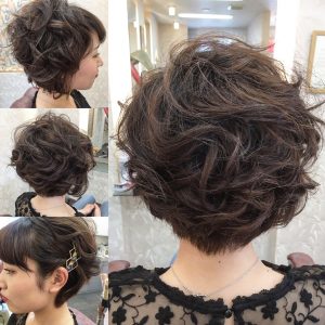 カジュアル パーティーパーティー　ショートボブ