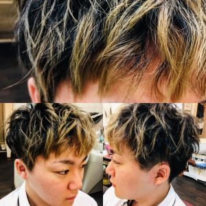 アイロン ツイスト ツーブロッ