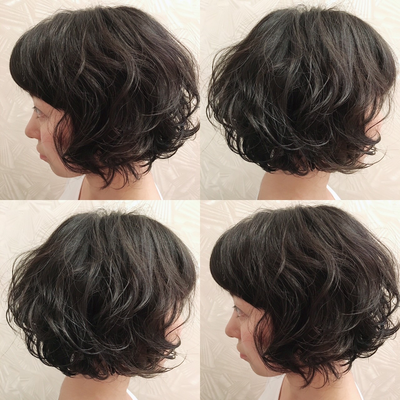 ボブパーマ 2日連続