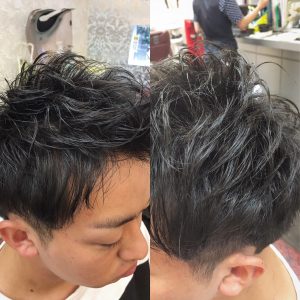 ツーブロックベリーショートスタイルに