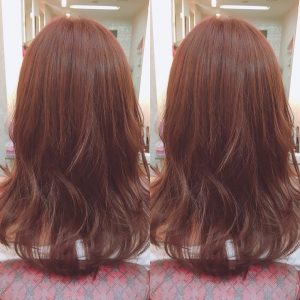 フェミニティピンク　初カラー アイロン