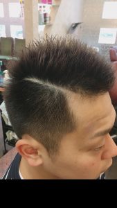 サイドパート ベリーショートスタイル 刈る上げ
