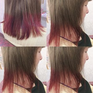 アディクシーのレッド ツートーンカラーは