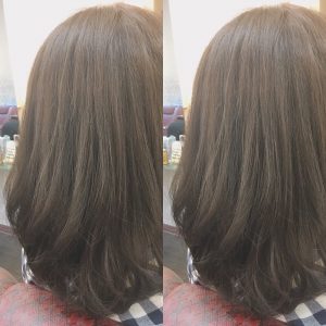 オリーブ 縮毛 綺麗に染まる