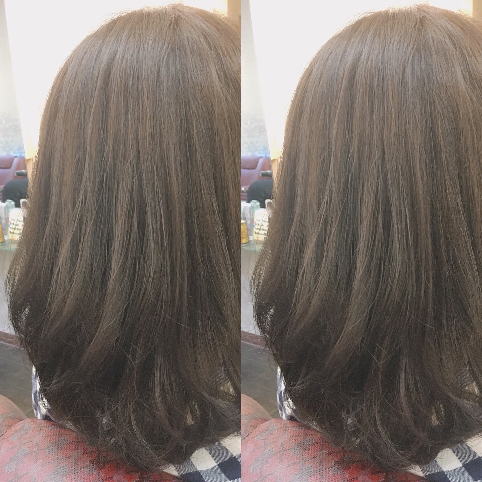 オリーブ 縮毛 綺麗に染まる