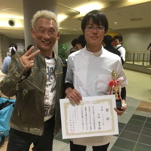 大会入賞山田君