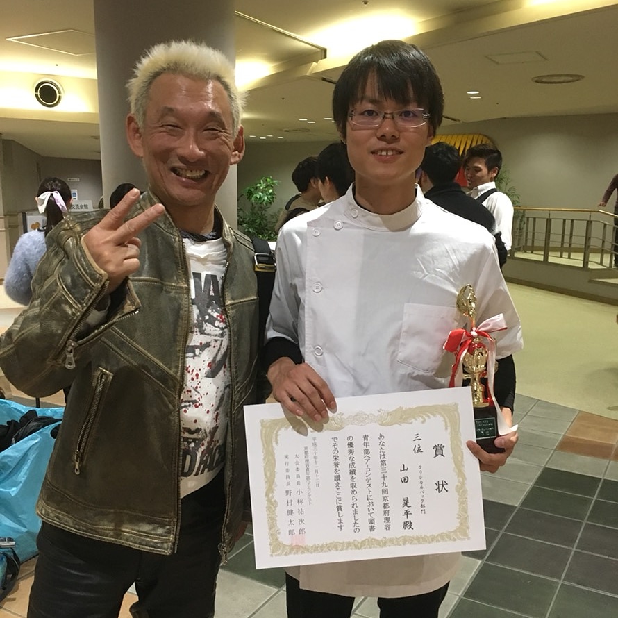 大会入賞山田君