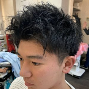 アップ バング ツーブロック