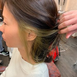 インナーカラー オーガミック 緑