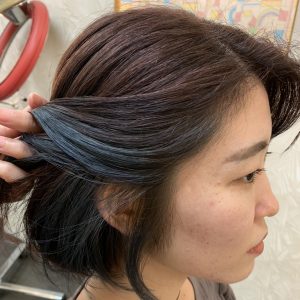 インナーカラー サファイア 青