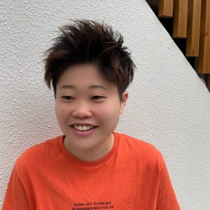笑顔 メンズライク