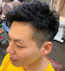 メンズ王道スタイル　アップバンク