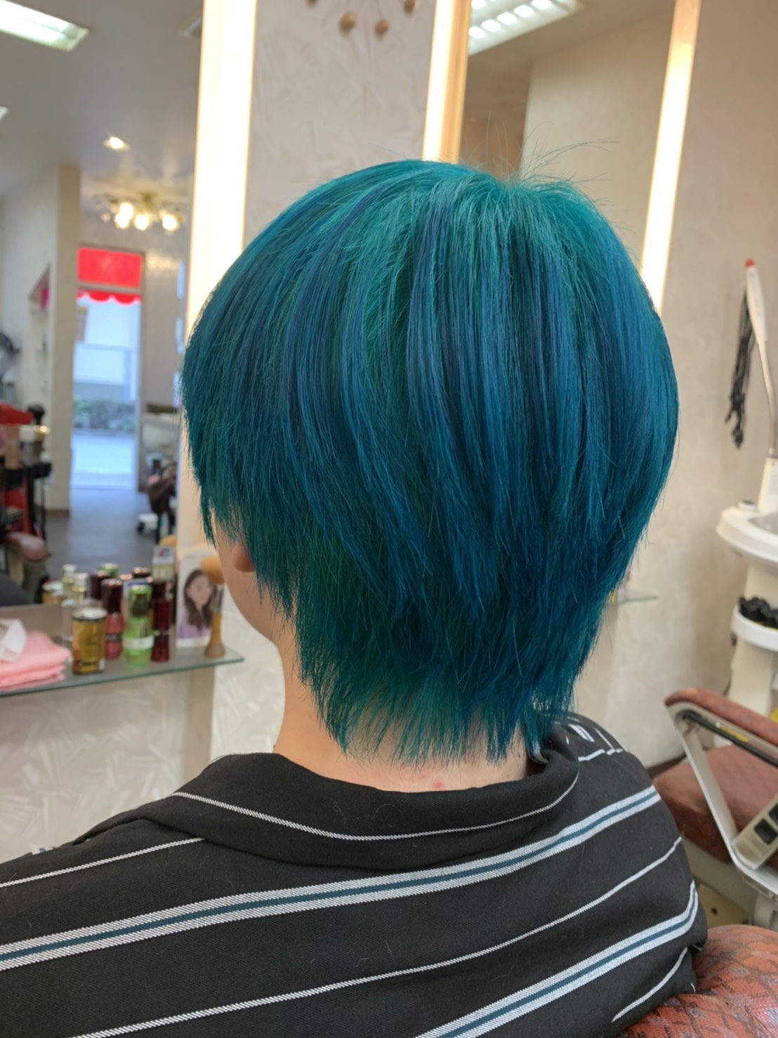 ターコイズ 緑 ショート
