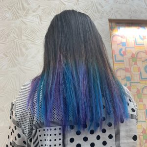 ツートーン 紫 蒼