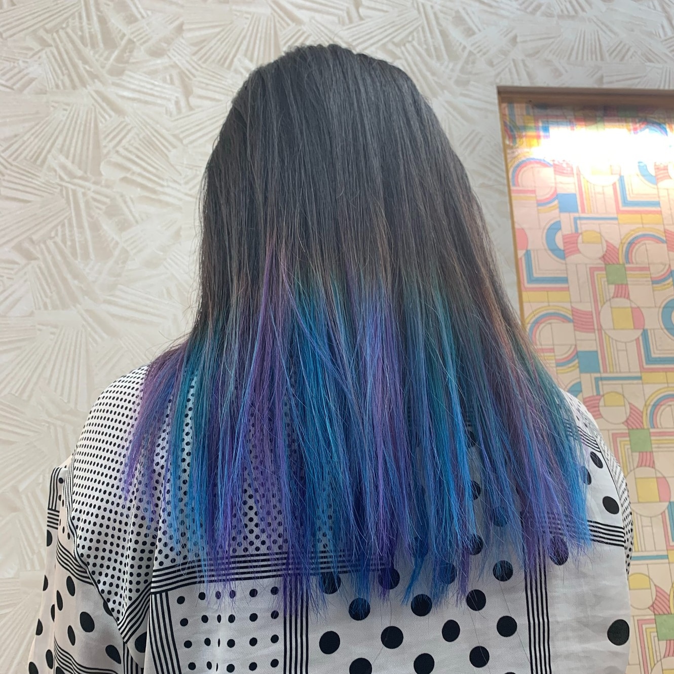 ツートーン 紫 蒼