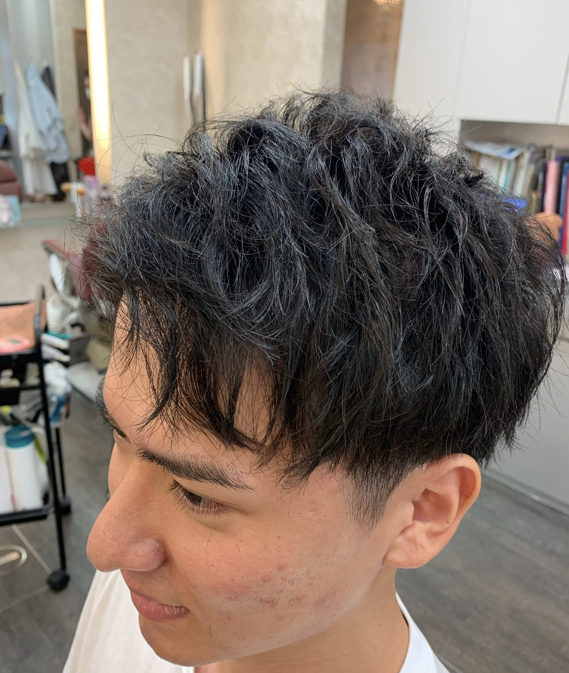 メンズアップバンクショートスタイル