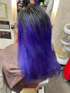 ☆持ち込みカラーでパープルヘア☆