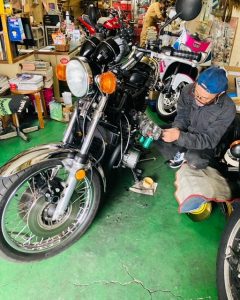 ☆愛車のキャブのセッティング中☆